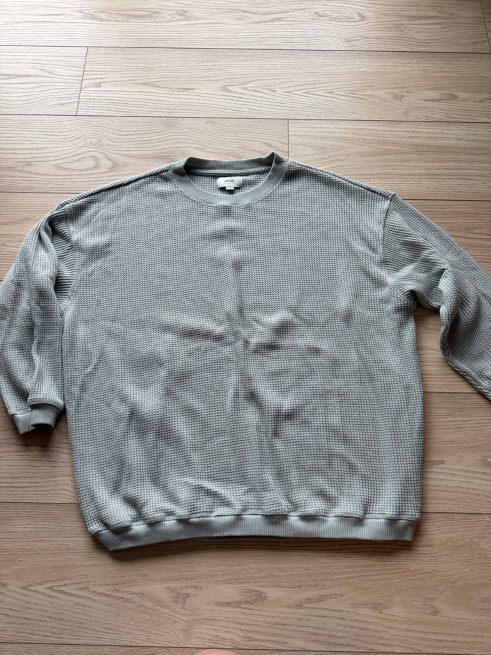 Aerie Waffle Knit Crewneck Sweatshirt